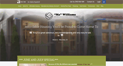 Desktop Screenshot of mawilliamshomes.com